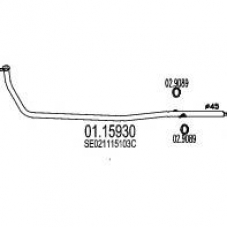 01.15930 MTS Труба выхлопного газа