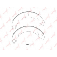 BS-4605 LYNX Комплект тормозных колодок
