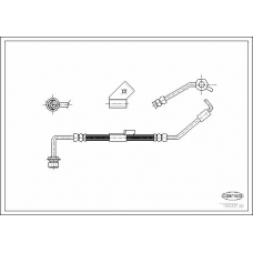 19032130 CORTECO Тормозной шланг