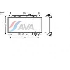 HD2180 AVA Радиатор, охлаждение двигателя