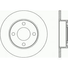 BDR2045.10 OPEN PARTS Тормозной диск