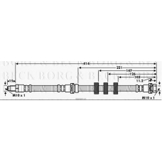 BBH8010 BORG & BECK Тормозной шланг