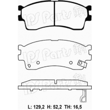 IBD-1K07 IPS Parts Комплект тормозных колодок, дисковый тормоз