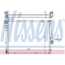 60782A NISSENS Радиатор, охлаждение двигателя