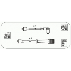 AFS53 JANMOR Комплект проводов зажигания