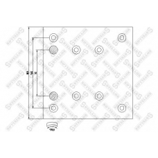 85-01009-SX STELLOX Комплект тормозных башмаков, барабанные тормоза