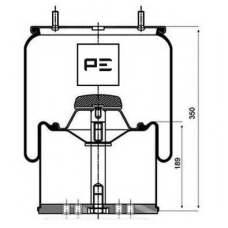 084.059-72A PE Automotive Кожух пневматической рессоры