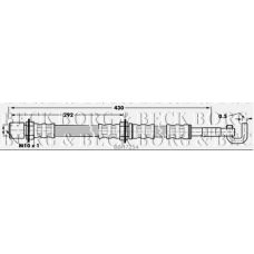 BBH7254 BORG & BECK Тормозной шланг