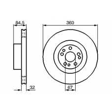 0 986 478 965 BOSCH Тормозной диск