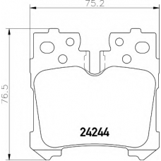 8DB 355 006-651 HELLA Комплект тормозных колодок, дисковый тормоз