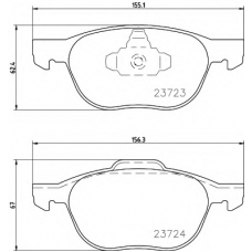 8DB 355 011-191 HELLA PAGID Комплект тормозных колодок, дисковый тормоз