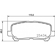 T3152 PAGID Комплект тормозных колодок, дисковый тормоз