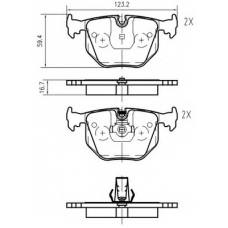 K604100 Vema Комплект тормозных колодок, дисковый тормоз