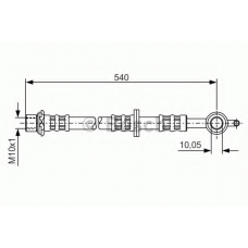 1 987 476 838 BOSCH Тормозной шланг