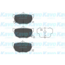 KBP-3007 KAVO PARTS Комплект тормозных колодок, дисковый тормоз