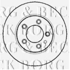 BBD5756S BORG & BECK Тормозной диск