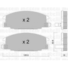 22-0244-0 METELLI Комплект тормозных колодок, дисковый тормоз