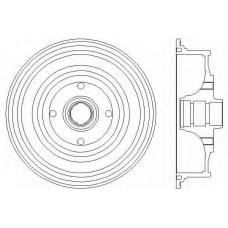 63902 PAGID Тормозной барабан