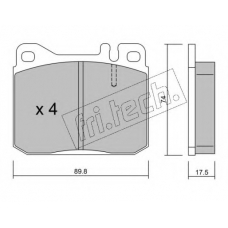 013.1 fri.tech. Комплект тормозных колодок, дисковый тормоз