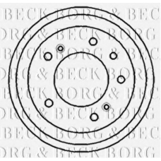 BBR7092 BORG & BECK Тормозной барабан