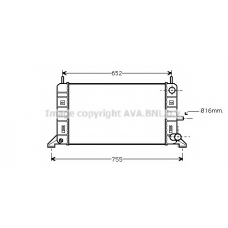 FDA2142 AVA Радиатор, охлаждение двигателя