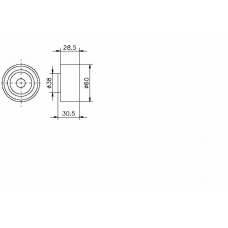 TKR 9074 TIMKEN Паразитный / ведущий ролик, зубчатый ремень