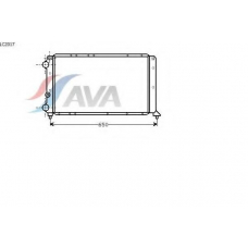 LC2017 AVA Радиатор, охлаждение двигателя
