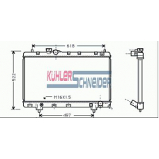 3238701 KUHLER SCHNEIDER Радиатор, охлаждение двигател