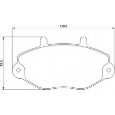363710200390 MAGNETI MARELLI Комплект тормозных колодок, дисковый тормоз
