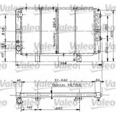 730058 VALEO Радиатор, охлаждение двигателя