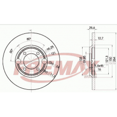 BD-1504 FREMAX Тормозной диск