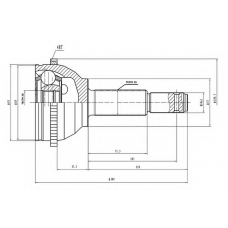 AW1511085A AYWIPARTS Шарнирный комплект, приводной вал