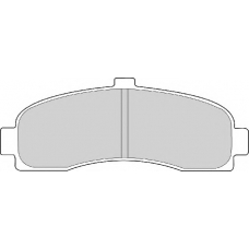 FD6513A NECTO Комплект тормозных колодок, дисковый тормоз