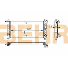 2108980 BEHR Radiator