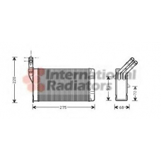 09006055 VAN WEZEL Теплообменник, отопление салона
