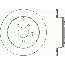 BDA2262.10 OPEN PARTS Тормозной диск