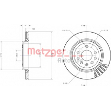 6110362 METZGER Тормозной диск