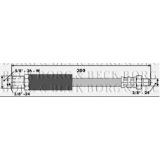 BBH6539 BORG & BECK Тормозной шланг