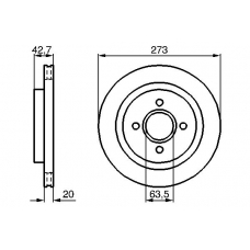 0 986 478 816 BOSCH Тормозной диск