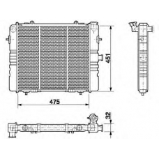 350213564000 MAGNETI MARELLI Охладитель, охлаждение двигателя