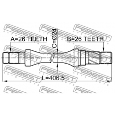 0512-626GD FEBEST Приводной вал