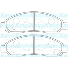 BP-3515 KAVO PARTS Комплект тормозных колодок, дисковый тормоз