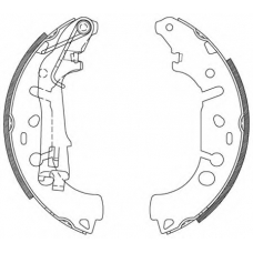 BSA2107.00 OPEN PARTS Комплект тормозных колодок