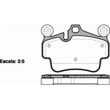 0773.20 REMSA Комплект тормозных колодок, дисковый тормоз