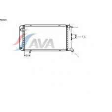 PE2029 AVA Радиатор, охлаждение двигателя
