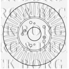 BBD4593 BORG & BECK Тормозной диск