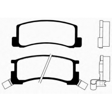 J PP-261AF JAPANPARTS Комплект тормозных колодок, дисковый тормоз
