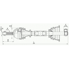 DRS6016.00 OPEN PARTS Приводной вал