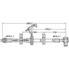 FBH7088 FIRST LINE Тормозной шланг