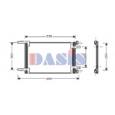 082024N AKS DASIS Конденсатор, кондиционер